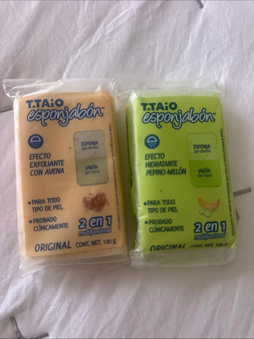 Pepin Esponjabón Peach & Lime Soap Sponge Duo